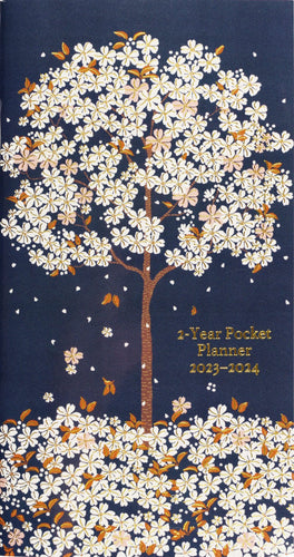 2023-24 FALLING BLOSSOMS 2 YEAR POCKET PLANNER