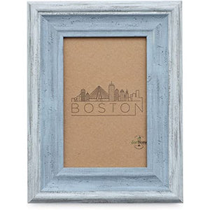 5" x 7" NATURAL AND TEAL MDF PHOTO FRAME