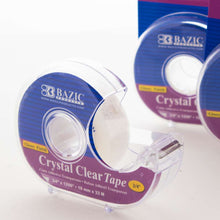 Load image into Gallery viewer, BAZIC Crystal Clear Tape w/ Dispenser 3/4&quot; X 1296&quot;