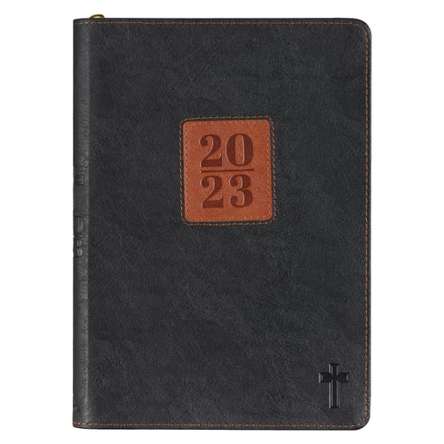 2023 Black Faux Leather Executive Planner
