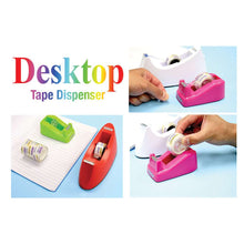 Load image into Gallery viewer, BAZIC Mini 1&quot; Core Desktop Tape Dispenser w/ (3) 3/4&quot; x 600&quot; Tape Refill