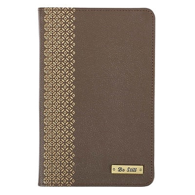 LEATHER JOURNAL BE STILL BADGE