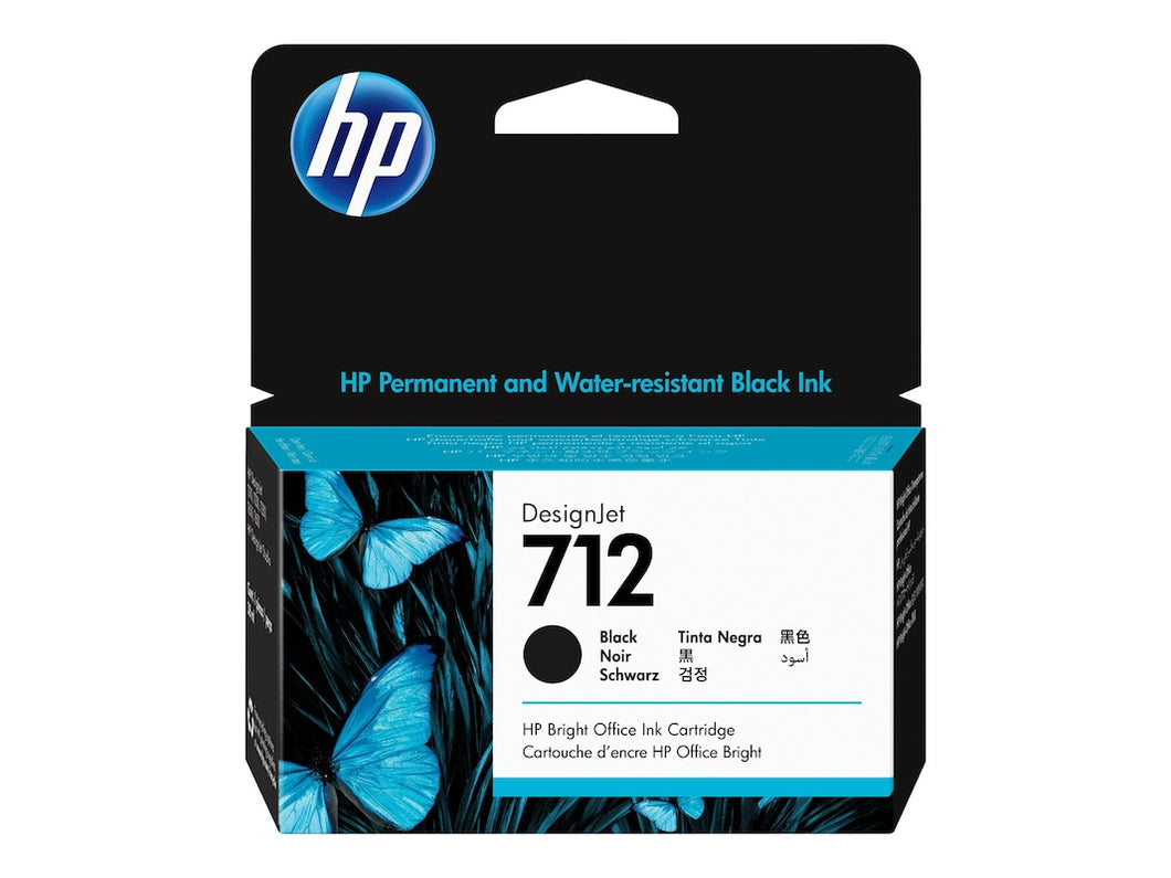 HP 712 BLACK INK CARTRIDGE