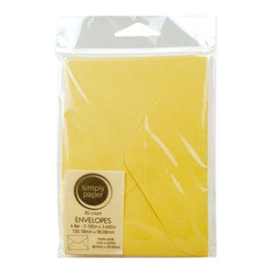 ENVELOPE - 20 COUNT LIGHT YELLOW