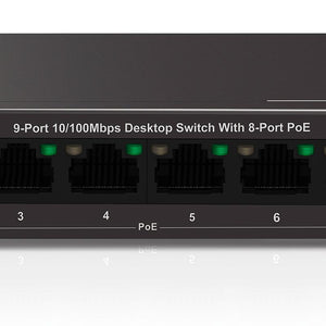 NEXXT SOLUTIONS CONNECTIVITY-SWITCH-FAST ETHERNET 9 FAST ETHERNET POE