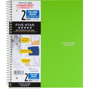 Mead Wirebound 2-Subject Notebook (06188)