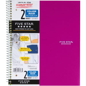 Mead Wirebound 2-Subject Notebook (06188)