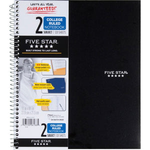 Mead Wirebound 2-Subject Notebook (06188)