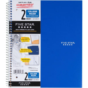 Mead Wirebound 2-Subject Notebook (06188)