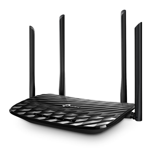 TP-Link AC1200 Gigabit WiFi Router (Archer A6 V3) - Dual Band MU-MIMO Wireless Internet Router, 4 x Antennas, OneMesh and AP mode, Long Range Coverage