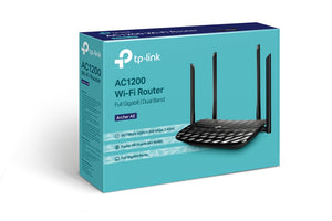 TP-Link AC1200 Gigabit WiFi Router (Archer A6 V3) - Dual Band MU-MIMO Wireless Internet Router, 4 x Antennas, OneMesh and AP mode, Long Range Coverage