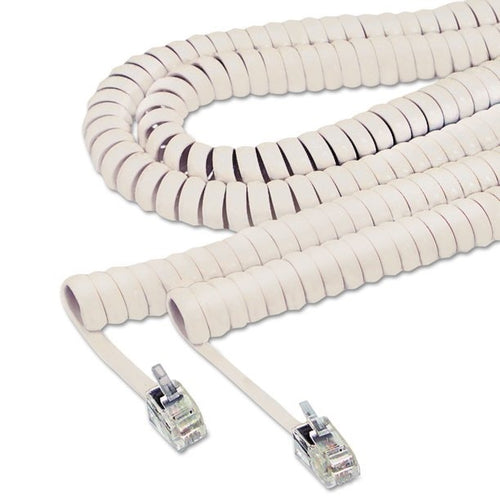 7FT PHONE HANDSET CORD IVORY