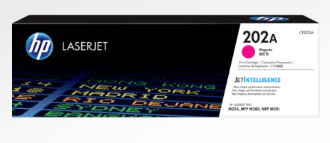 HP 202A MAGENTA LASERJET TONER CARTRIDGE 1300 PAGES