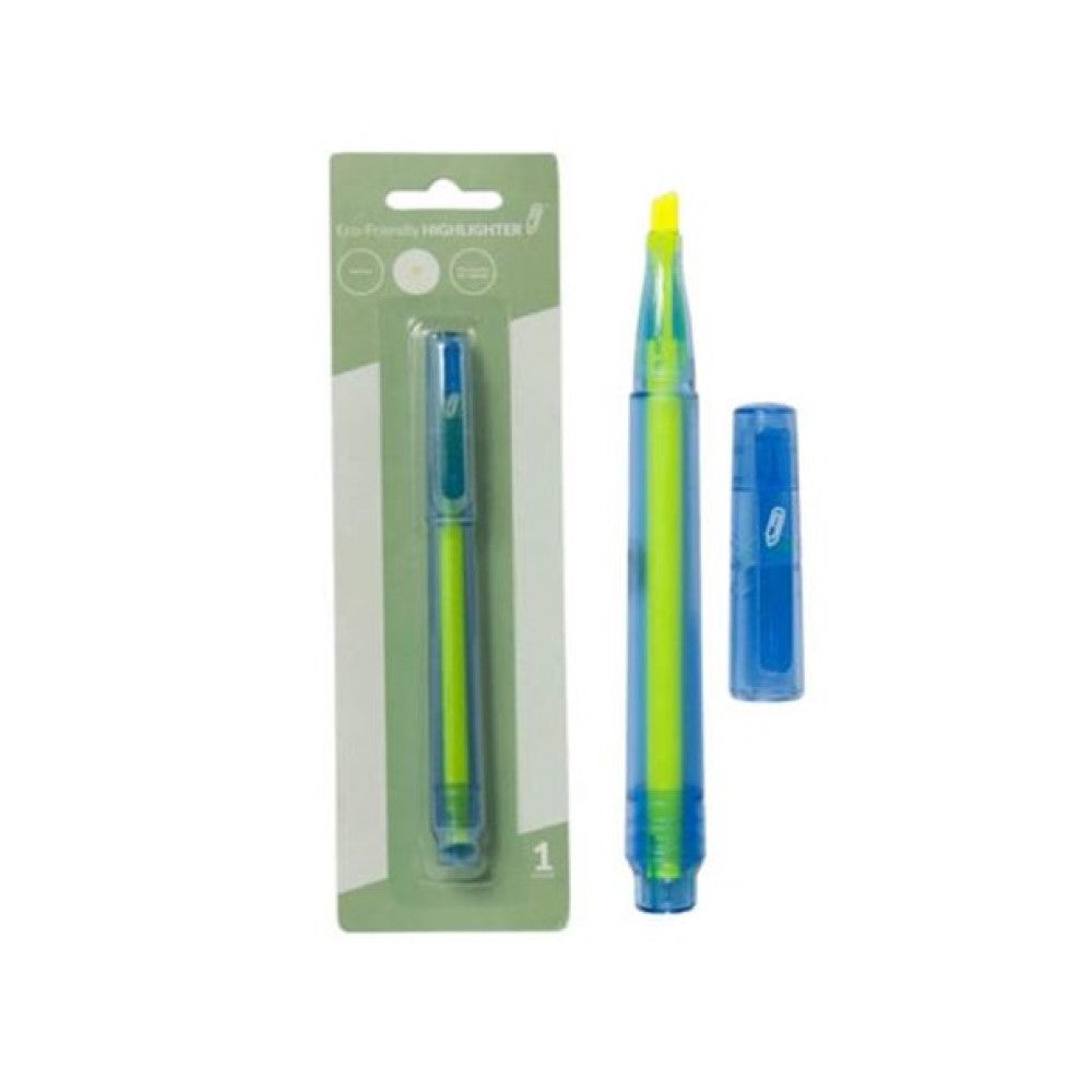 ECO HIGHLIGHTER, CHISEL TIP, YELLOW