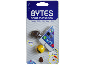 TZUMI CORD BYTES 2 PACK ASSORTED EMOTICON CORD PROTECTORS