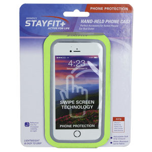 HAND HELD NEON GREEN WATER RESISTANT PHONE CASE
