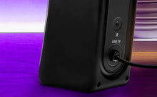 Load image into Gallery viewer, XTECH SPEAKERS 2.0 CHANNEL BLACK GAMING LED LIGHTS USB POWERED