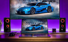 Load image into Gallery viewer, XTECH SPEAKERS 2.0 CHANNEL BLACK GAMING LED LIGHTS USB POWERED
