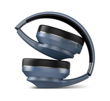 Load image into Gallery viewer, KLIPX FUNK HEADPHONES WITH MIC ON EAR BLUETOOTH WIRELESS, WIRED 3.5MM JACK BLUE