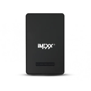 ENCLOSURE - 2.5" USB 2.0 SATA BLACK PLASTIC SCREWLESS WITH POUNCH/CABLE ABS