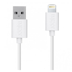 CABLES  - USB  - LIGHTNING APPLE ,CHARGING WHITE 1MTS