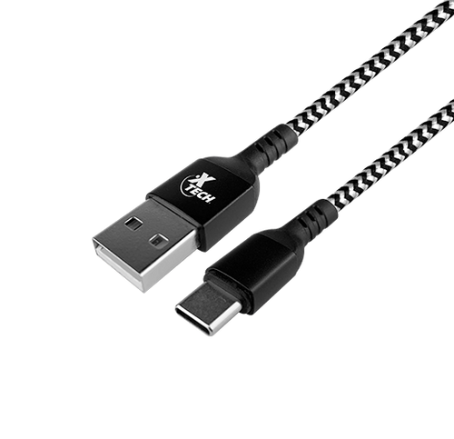 XTECH USB CABLE 4 PIN USB TYPE A -24 PIN USB-C 1.8M BLACK & WHITE