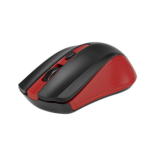 XTECH MOUSE WIRELESS 2.4GHZ 4-BUTTON 1600DPI RED