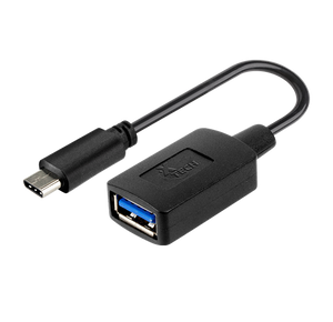 Xtech XTC-515 - USB adapter - USB-C (M) reversible to USB Type A (F) - USB 3.0 - 11.9 cm - black