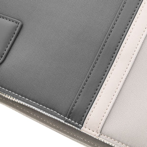 KLIPX NOTEBOOK CARRYING CASE AND HANDBAG 15.6" 1200D POLYESTER - GRAY/WHITE