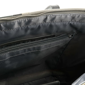 KLIPX NOTEBOOK CARRYING CASE AND HANDBAG 15.6" 1200D POLYESTER - GRAY/WHITE