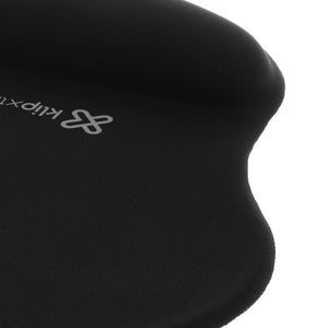 KLIPX GEL MOUSE PAD- MOUSE PAD WITH WRIST PILLOW BLK