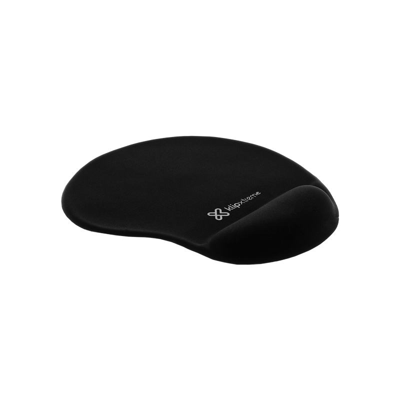 KLIPX GEL MOUSE PAD- MOUSE PAD WITH WRIST PILLOW BLK