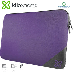 KLIPX NOTEBOOK SLEEVE 15.6" - NEOPRENE- PURPLE