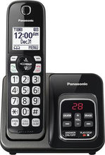 Load image into Gallery viewer, Panasonic KX-TGD530M DECT 6.0 1.90 GHz Cordless Phone - Metallic Black, 1 x Phone Line - Speakerphone - Answering Machine
