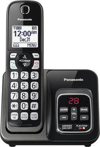 Panasonic KX-TGD530M DECT 6.0 1.90 GHz Cordless Phone - Metallic Black, 1 x Phone Line - Speakerphone - Answering Machine