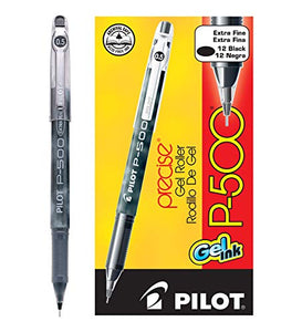 PILOT P-500 GEL INK PEN: X-FINE BLACK