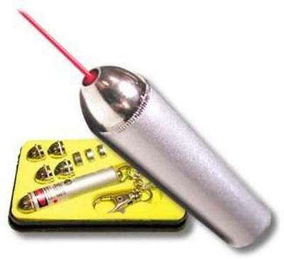 LASER POINTER KEY WITH INTERCHANGEABLE HEADS