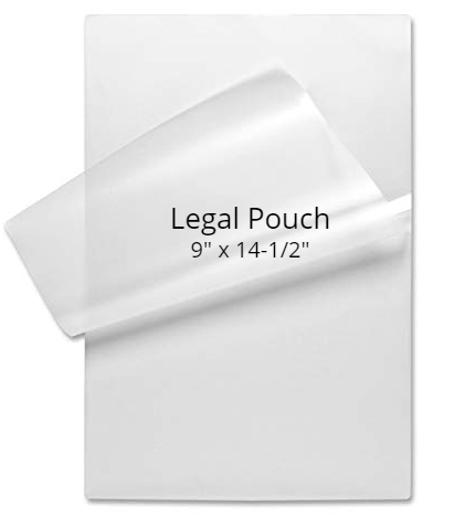 Laminating Pouch Legal Size 9