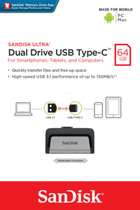 SanDisk Ultra 64GB Dual Drive USB Type-C