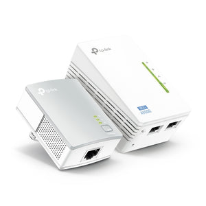 TP LINK AV500 WI-FI POWERLINE N300 RANGE EXTENDER STARTER KIT W/ 2 LAN