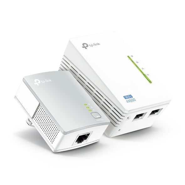 TP LINK AV500 WI-FI POWERLINE N300 RANGE EXTENDER STARTER KIT W/ 2 LAN