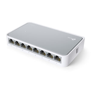 TP-LINK TL-SF1008D 10/100Mbps 8-Port Unmanaged Desktop Switch, Power-saving