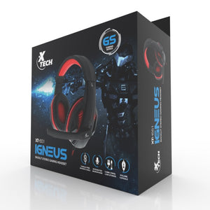 XTECH HEADSET WIRED 3.5MM AND USB FOR POWER