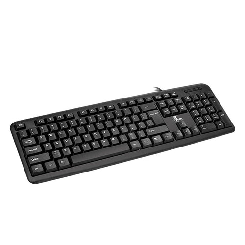 XTECH STANDARD WIRED KEYBOARD USB ENGLISH BLACK