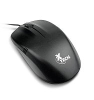 XTECH MOUSE USB WIRED BLACK 3D 3-BUTTON