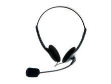 Load image into Gallery viewer, XTECH HEADSET OVER THE HEAD WIRED-MICROPHONE-BLACK TWO 3.5MM PLUGS