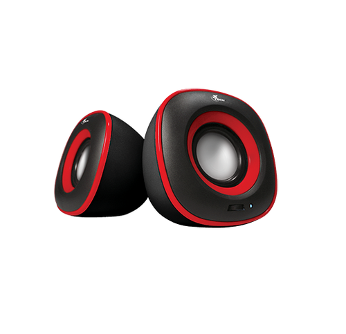 XTECH SPEAKER 2.0 CHANNEL 6W WIRED RED