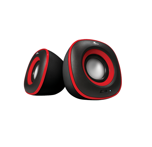 XTECH SPEAKER 2.0 CHANNEL 6W WIRED RED