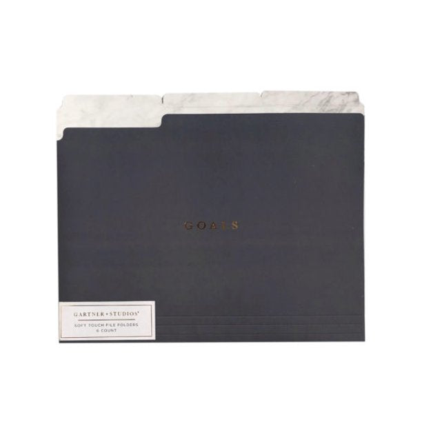 FILE FOLDER SET - 6PK SOFT TOUCHGREY