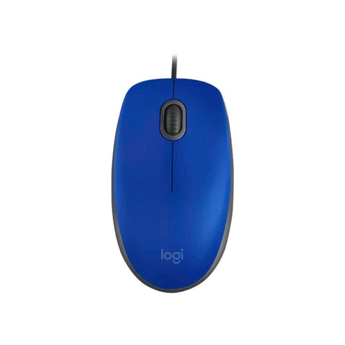 LOGITECH MOUSE WIRED BLUE M110 SILENT